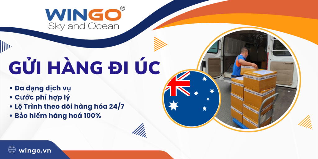 dịch vụ gửi hàng đi úc tại wingo logistics