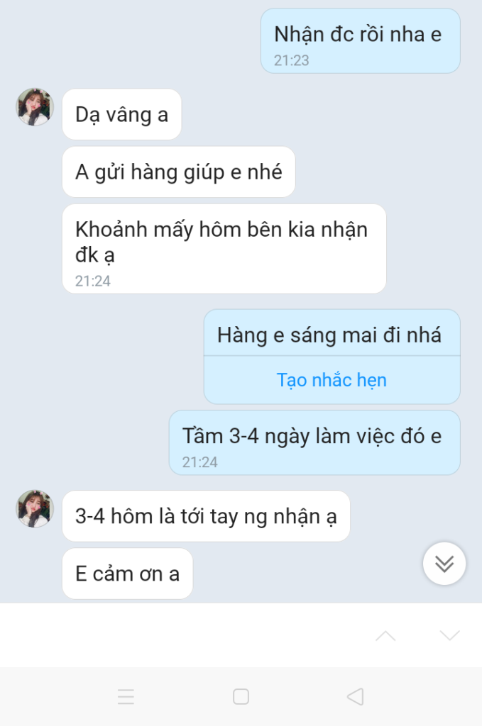 Đánh giá phản hồi thực tế của khách hàng về chất lượng dịch vụ vận chuyển Việt Đức của Wingo Logistics.
