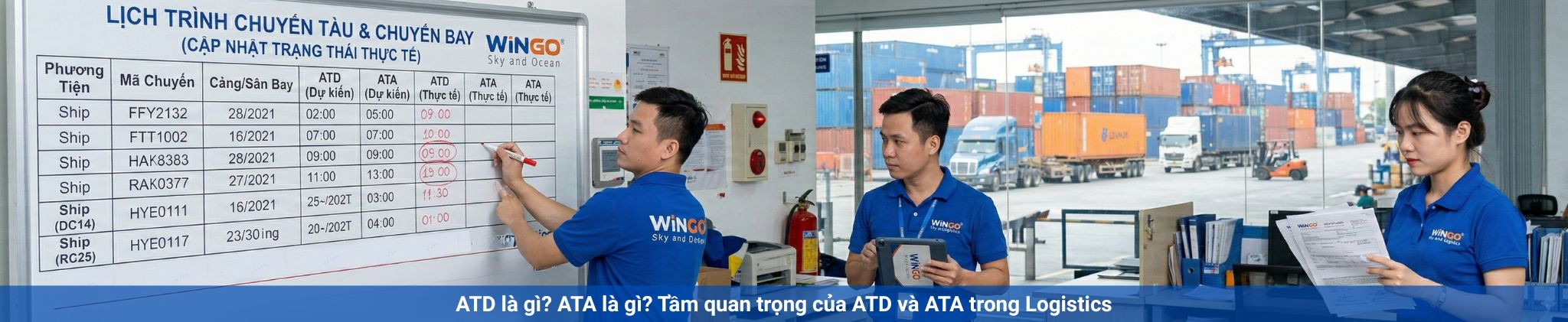 ATD là gì? ATA là gì? Ý nghĩa các mốc thời gian thực tế trong Logistics