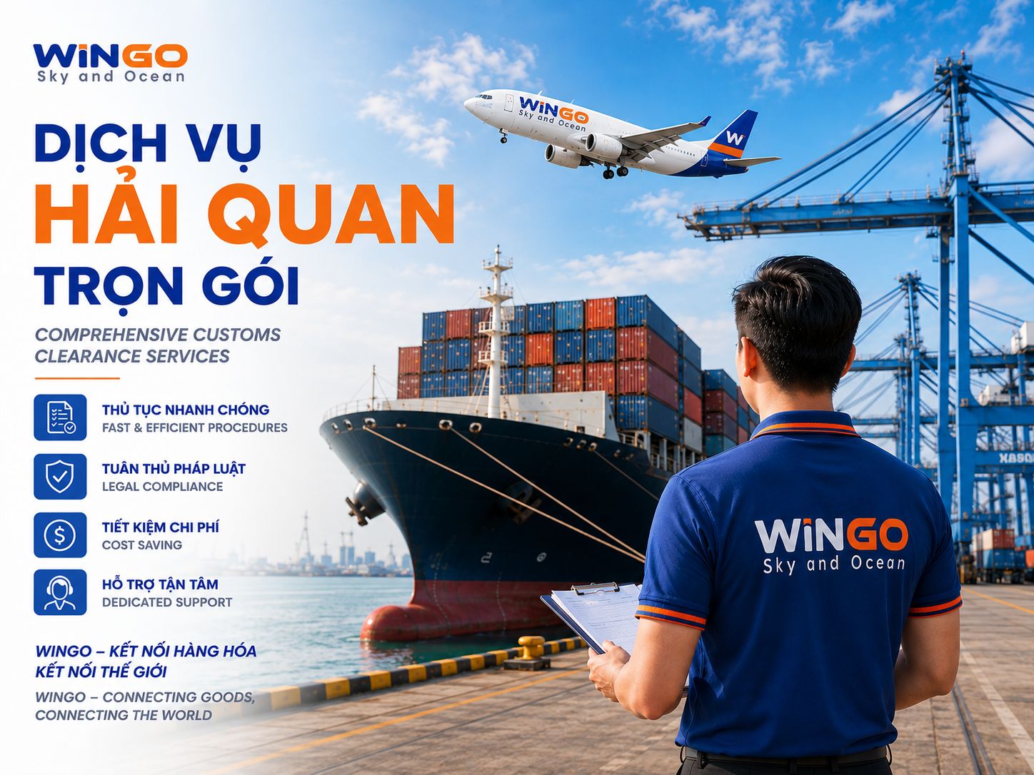 Wingo Logistics full-package customs clearance service