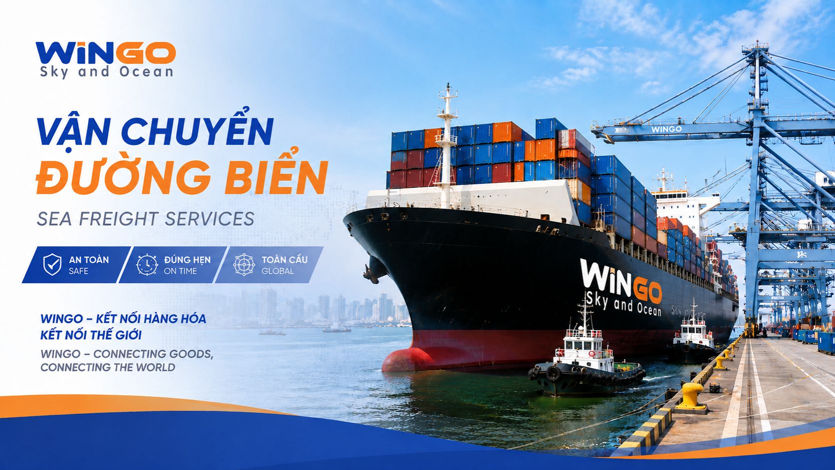Container ship at Cat Lai Port / a port Wingo operates through